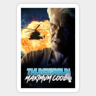 Thundergun 4 - Maximum Cool Movie Poster Sticker